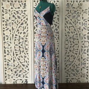 NWOT Xhilaration - Blue Floral Boho Maxi Dress